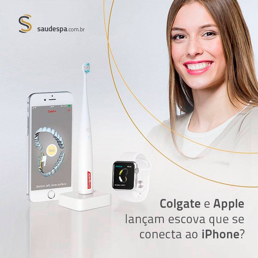 Colgate e Apple lançam escova de dentes conectada e inteligente